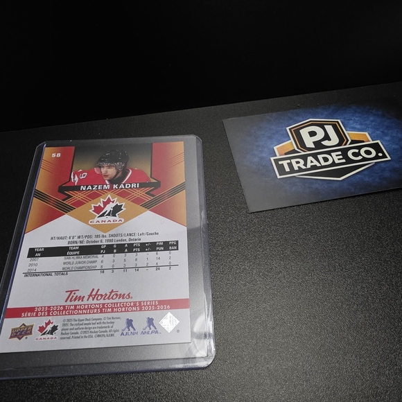 Timhortons Nazem Kadri Hockey Trading Card - Red/Black - Picture 2 of 2